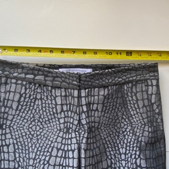 Diane von Furstenberg DVF Alexis Jacquard Alligator Pants Nightfall Size 2 - Picture 13 of 16
